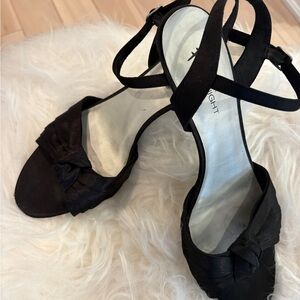 Nine West Black Strappy Heels